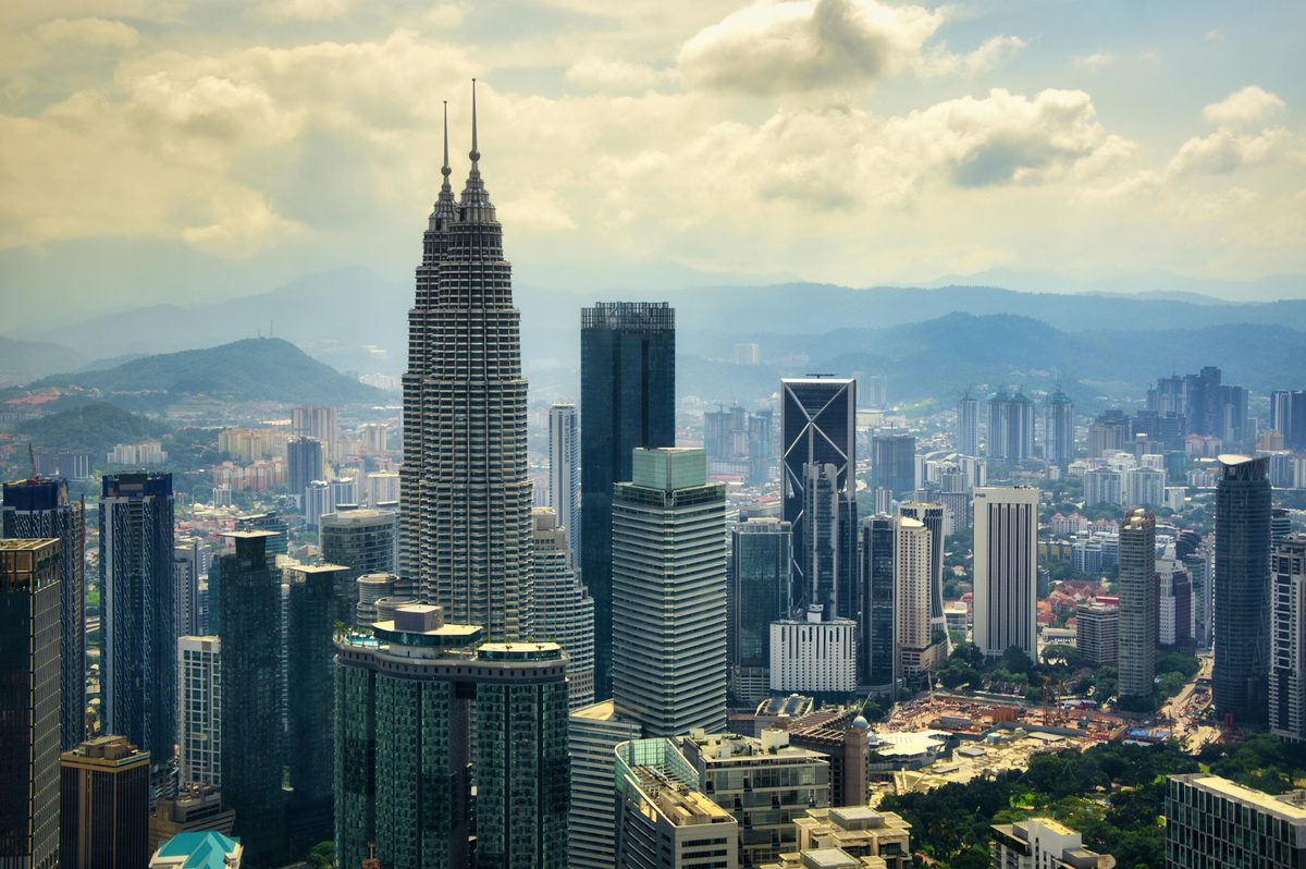 Modern Kuala Lumpur skyline panorama